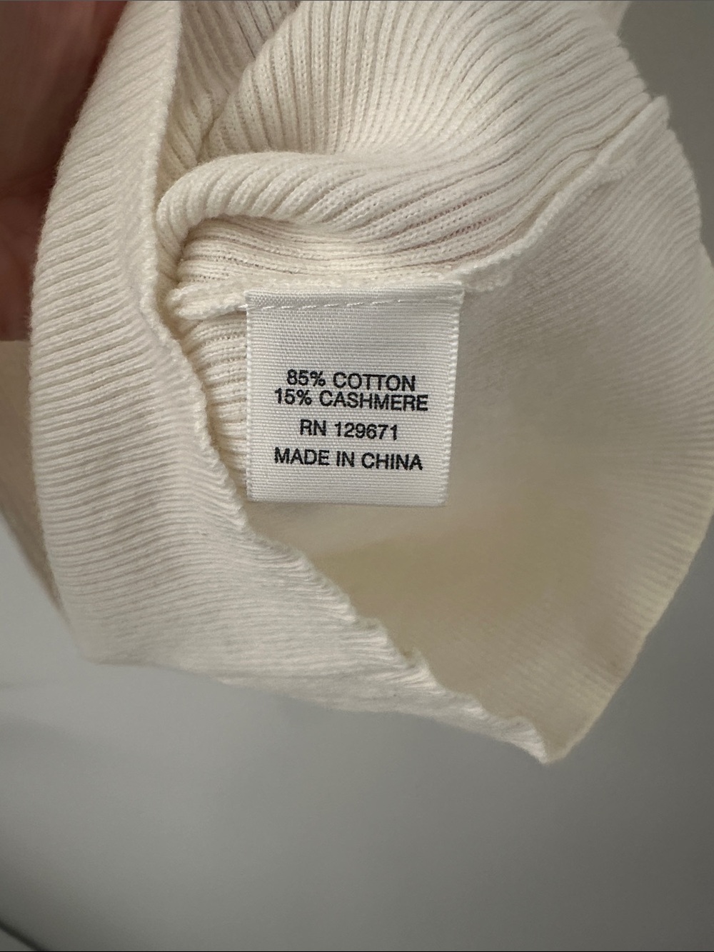 NWOT Naked Cashmere Cotton-Cashmere Alessia Tank, XS Ecru Cream WORN ONCE - Picture 5 of 6